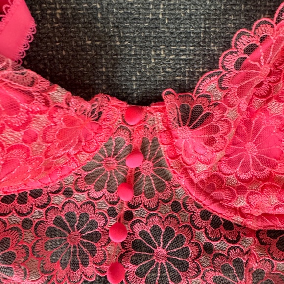 For Love & Lemons/Victoria's Secret Daisy Lace Long Line Bra, Size L, NWT - Picture 2 of 6